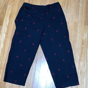 EUC Land 'n Sea Navy  Capri Size 10